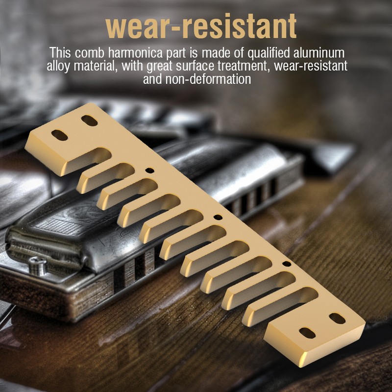 Aluminum Alloy Comb Harmonica Part for Hohner Marine Band Crossover