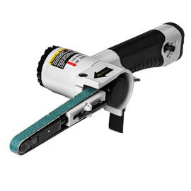3/8" x 13"Air Belt Sander, Mini Belt Sander for Woodworking/Metal Working Handheld All Angle Grinder Belt Sander with 3 Belts (40/60/80#) Industrial Pneumatic Tool