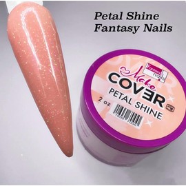 Fantasy Nails Make-Cover Petal Shine Acrylic Powder, 2 oz, Pink