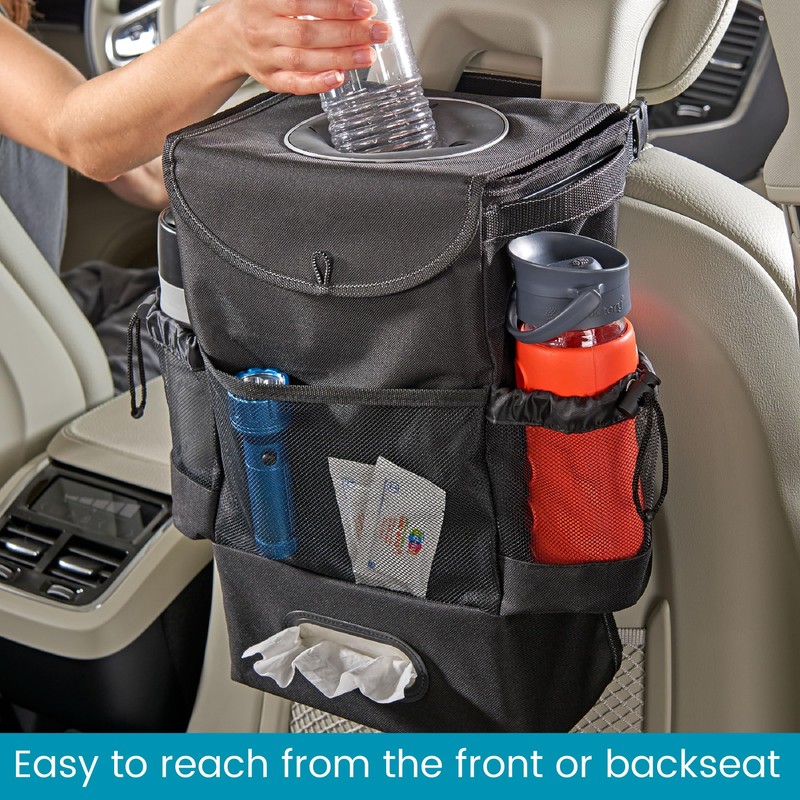 High Road StashAway Large Car Trash Can for Back Seat