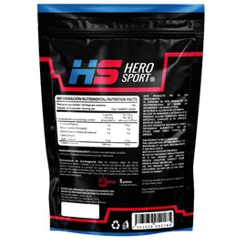 Hero Sport Creatina Monohidratada de Alta Pureza 650g en Polvo. 5g de Creatina por Porción, 130 porciones por envase, 100% Pura, 100% Natural, 0 Azúcar, Sin Sabor, Sin Olor, Bottle Free, Incluye Cuchara Medidora.