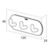 Tiger Rondo Hook Rail Stainless Steel White Easy to Install