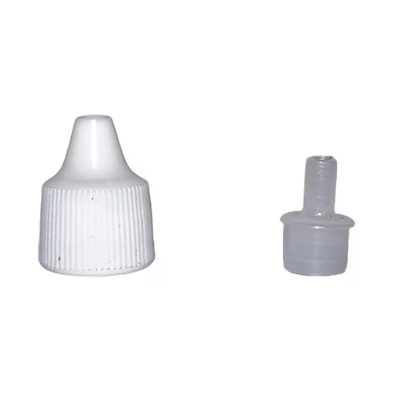 Unbranded 50 Gotero Farmaceutico Plastico Blanco Tapa Inser 5 Ml