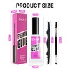 Eyebrow Gel Set with Brow Tool-Waterproof Medium Brown Tinted Eye
