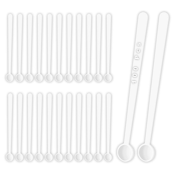 Modixun 100pcs Tiny Measuring Spoons, 1/32 Teaspoon Micro Powder Scoops