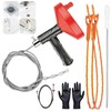 Drain Snake Auger 33 Ft, Plumbing Snake Drain Hair Clog