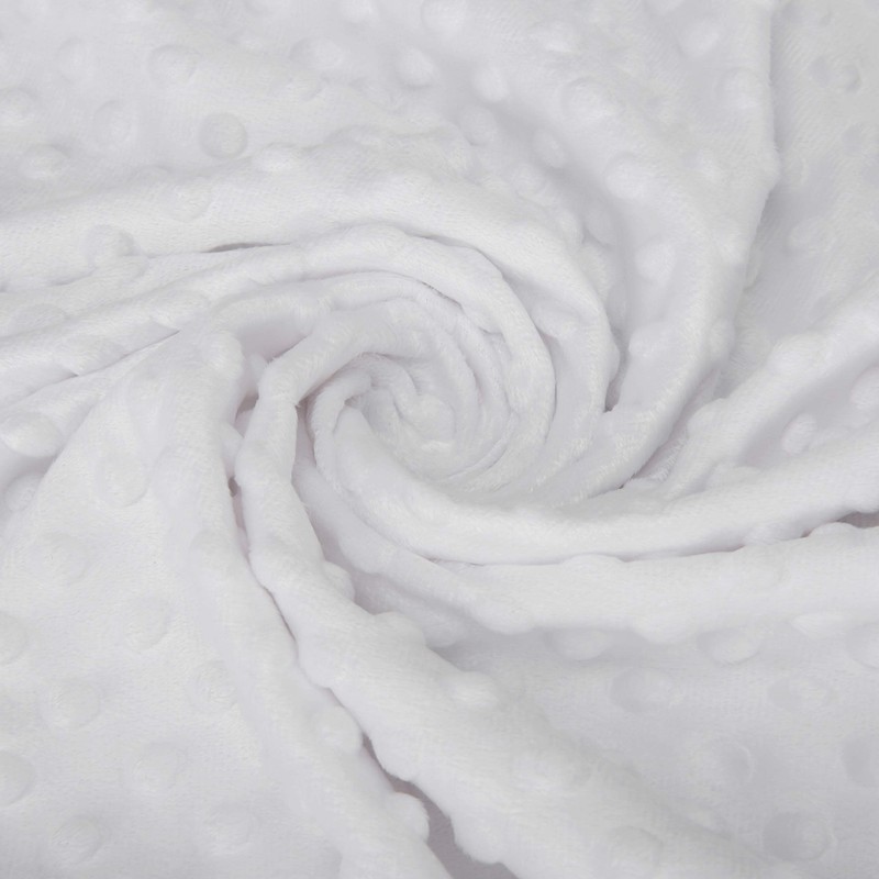 Pro Goleem Baby Soft Minky Dot Blanket with Silky Satin