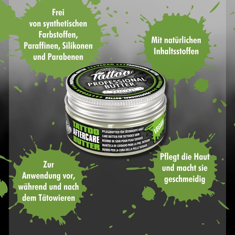 Believa Tattoo Butter, Premium Tattoo Care with Vegan Formula and