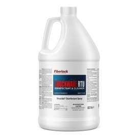 Fiberlock ShockWave RTU Disinfectant Cleaner, 1 Gallon, Ideal for Water Restoration & Flood Mitigation, Hospital Grade Disinfectant, Ready-To-Use Formula
