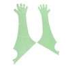 50Pcs Disposable Long Arm Glove PE Green Veterinary Examination Artificial