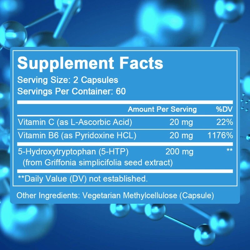 Fearathe 5-HTP Capsules - Healthy Sleep - Optimal Brain Function,