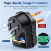 Nilight 50 Amp RV Surge Protector 125V/6250W RV Surge Adapter