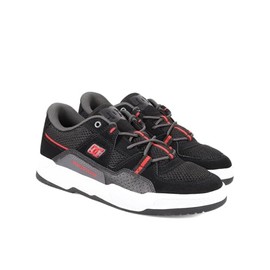 DC Men's Contruct Skate Shoe, Black/RED, 11