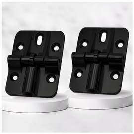 ANTEISI 180 Degree Hinge Zinc Alloy Locking Hinges 90 Degree,Adjustable Black Bifold Door Hinges Suitable for Folding Table,Folding Closet,Folding Wooden Door,Etc