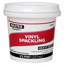 Master Painter 7079808734 Vinyl Spackling Paste, 1/2-Pint - Quantity 12