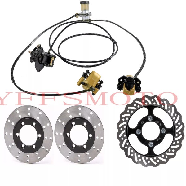 Unbranded Hydraulic Brake Master Cylinder Caliper Disc Brake Rotor Quads