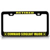 Custom Brother - Retired Command Sergeant Major Army Metal Car