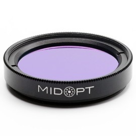 MidOpt Near-IR Bandpass Filter for Machine Vision, BP Series, Broad Bandwidth, Range: 820-910nm, BP850-25.4 C-Mount, Fits C-Mount Cameras