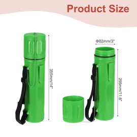 MECCANIXITY Welding Rod Storage Tube, 14 Inch Tungsten Electrode Holder Container Airproof Waterproof 4.5kg Capacity with Strap, Green