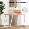 Lap Desk for Bed Adjustable Height, Foldable Bed Table with