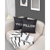 TwoDays Hypebeast Room Decor, Off White Inspired Pillow Quotation Decorative