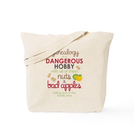 CafePress Genealogy Nuts Tote Bag Reusable Natural Beige Canvas Shopping Bag