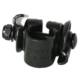 Steel Clamp for All Saddle with Mounting Hoses, Black