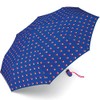 Esprit Easymatic Light Double Dot Pocket Umbrella, blue, Compact