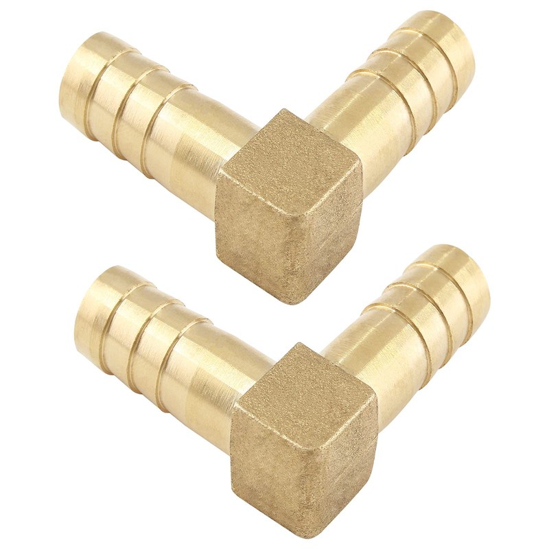 Zorfeter Brass Hose Barb Fitting 5/16" 8mm ID 90 Degree