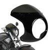 Bike Cafe Racer Front Cowl Rocket Bikini Universal (Black/Smoke Glass)