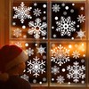 heekpek Christmas Window Stickers Reusable 336 PCS Giant Snowflakes Stickers