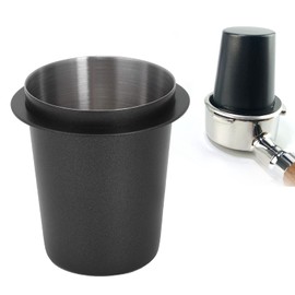 Herramienta de dosificación de café, suministros para hacer café Molinillo de café Taza de extracción de café de 58 mm para cafeterías para el hogar(58mm black)