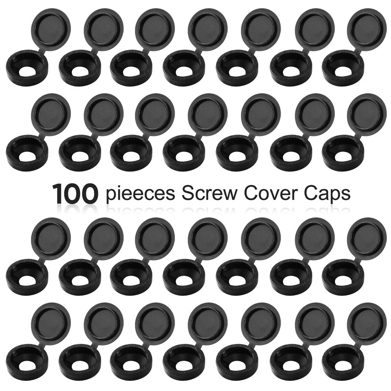 Plastic Hinged Screw Cover Caps Fold Screw Snap Covers Washer