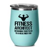 Personal Trainer Teal Edition Wine Tumbler 12oz - Fitness Architect