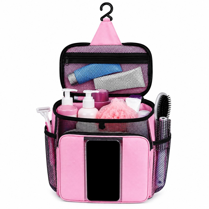 Quick-Dry Mesh Shower Caddy for College Dorms & Travel –