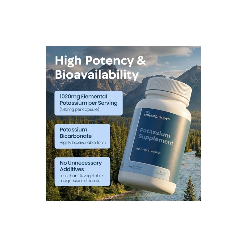 Life Enhancement Potassium Basics 240 Caps by Life Enhancement
