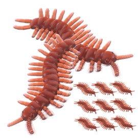 SUPVOX 100pcs Realistic Centipede Lifelike Prank Props for Parties Events Education Flexible Simulation Animal Model for Amusing Moments Entertainment