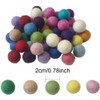 Mililanyo 100pc 2cm Colorful DIY Felted Pom Pom Garland Wool