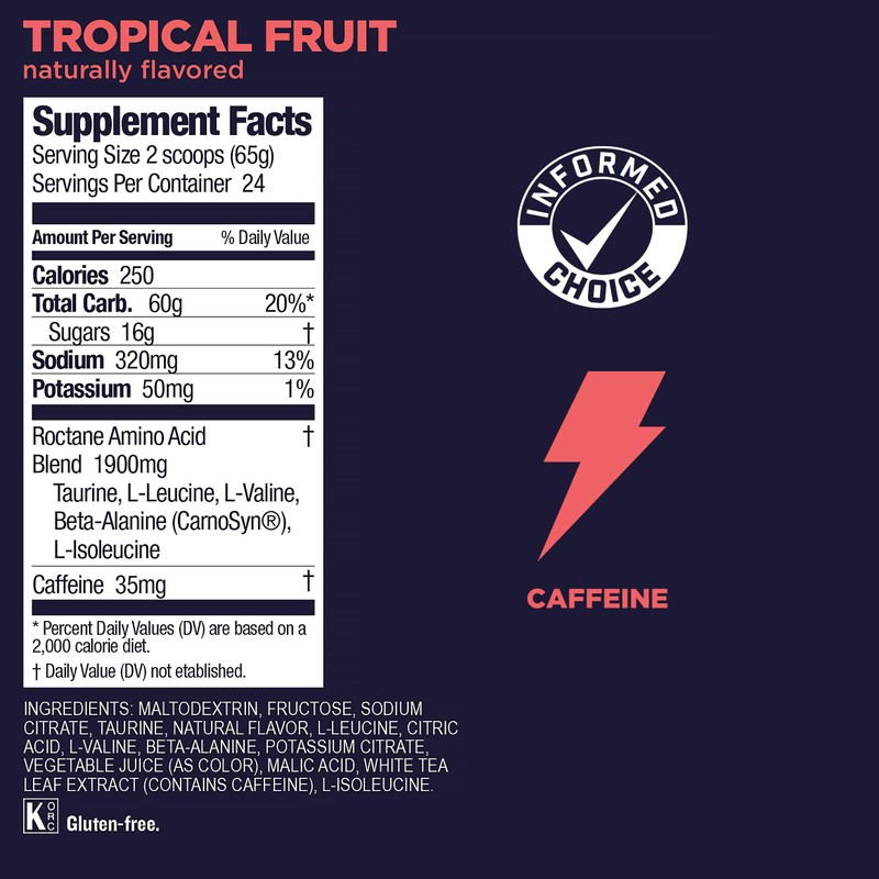 GU Energy Roctane Ultra Endurance Energy Drink Mix, Vegan, Gluten-Free,