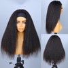 V SHOW Glueless Kinky Straight Headband Wig Human Hair 180%