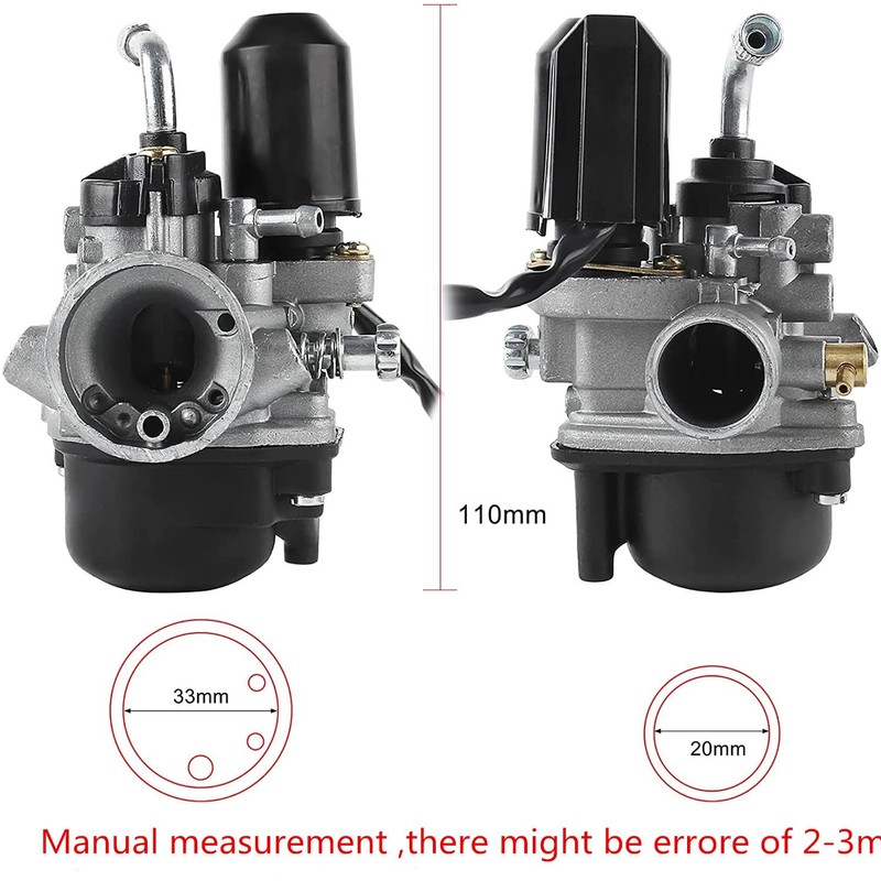 AKSYZ 17.5mm PHVA Carburettor Fit For Piaggio Keeway CPI 1PE40QMB