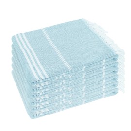 YSYJ Turkish Beach Towel 6 Pack Beach Towels 36"x71" Beach Towel Oversized Sand Free Turkish Towel Quick Dry Turkish Bath Towels Blue