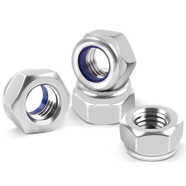 M4 Locking Nuts (Pack of: 100) Nylon Insert Lock Nut