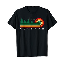 Evergreen Vintage Stripes Cushman, Nebraska T-Shirt