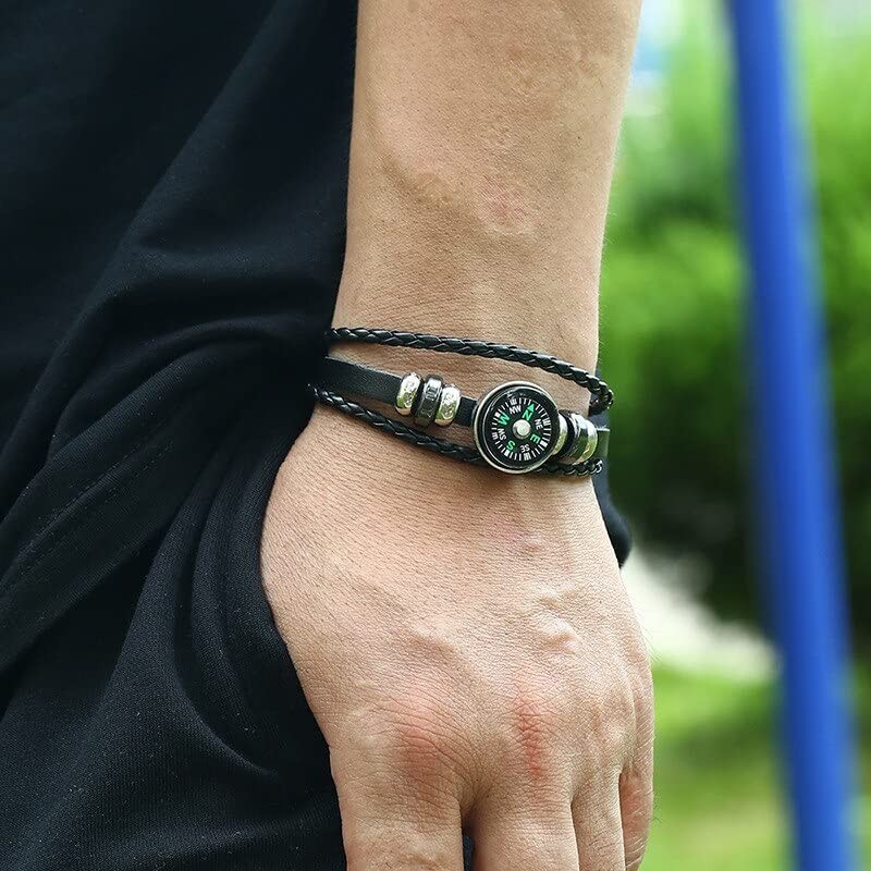Bracelet with Compass Bracelet for Camping Survival Adventure Hiking Tourism