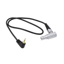 HangTon LANC Run Stop Cable for Tiltaing Wooden Handle 2.0 Right Side Handle to Sony FX6 FX9 Canon C500 II C300 Mark III C400 Blackmagic BMCC Camera, 7 pin to 2.5mm, 40cm