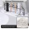 Volminex Toothbrush Holders for Bathrooms, Drying Stone Toothbrush Holder, Diatomite