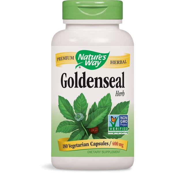 Natures Way Goldenseal Herb 400mg, 180-Capsules ( 2-Pack)