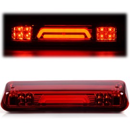 G-PLUS LED 3rd Rear Brake Light Cargo Lamp Compatible With Ford F150 Lobo 04-08/ Fit Ford Explorer Sport Trac 07-10/Fit Lincoln Mark LT 06-08,‎3RD Cargo Led Tail Lamps,Red Lens Black Housing