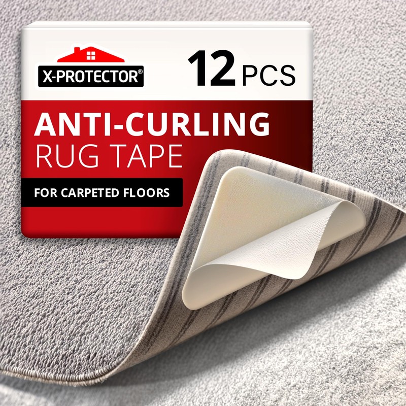 X-Protector Rug Tape for Carpet - 12 Pcs Set -